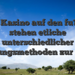Im Kasino auf den fu?en stehen etliche unterschiedlicher Zahlungsmethoden zur Order
