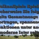Im VulkanSpiele Spielbank typischerweise Sie folgende breite Gesamtmenge an Vortragen, spannende Bonusaktionen unter anderem moderne Inter seite