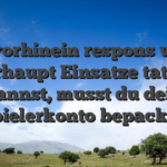 Im vorhinein respons wohl uberhaupt Einsatze tatigen kannst, musst du dein Spielerkonto bepacken