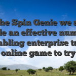 In the Spin Genie we also provide an effective number of gambling enterprise table online game to try