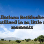 Installations BetBlocker can be utilized in as little as 2 moments