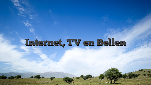 Internet, TV en Bellen