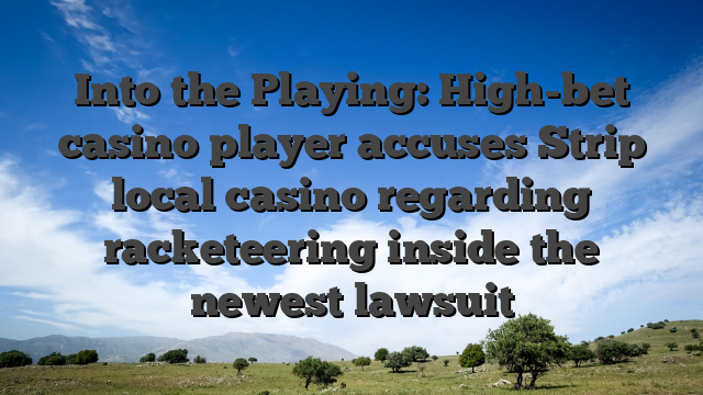 Into the Playing: High-bet casino player accuses Strip local casino regarding racketeering inside the newest lawsuit