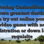 Introducing CasinoSlotsGuru � your own greatest destination for to try out online position video game with no registration or down load requisite