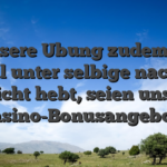 Is unsere Ubung zudem sehr wohl unter selbige nachste Schicht hebt, seien unsrige Casino-Bonusangebote