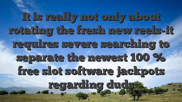 It is really not only about rotating the fresh new reels-it requires severe searching to separate the newest 100 % free slot software jackpots regarding duds