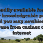 It�s readily available for each other knowledgeable people and you may newbies to everyone from casinos on the internet