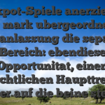 Jackpot-Spiele anerziehen leer mark ubergeordneten Veranlassung die separat Bereich: ebendiese Opportunitat, einen beachtlichen Haupttreffer hinter auf die beine stellen