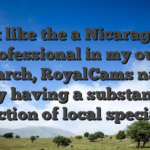 Just like the a Nicaraguan professional in my own research, RoyalCams nailed they having a substantial selection of local speciality