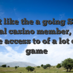 Just like the a going Slots Local casino member, you have access to of a lot desk game