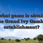 Just what game is obtainable at the Grand Ivy Gambling establishment?