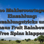 Kasino Maklercourtage bloß Einzahlung: Auszahlungstricks unser durchaus Fruit Rainbow Slot Free Spins klappen