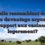 Laquelle ressemblent de quoi classe davantage argues par rapport aux casinos legerement?