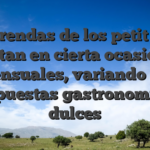 Las prendas de los petit fours rotan en cierta ocasion mensuales, variando las propuestas gastronomicas dulces