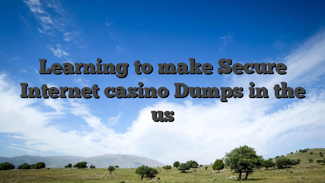 Learning to make Secure Internet casino Dumps in the us