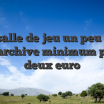Les salle de jeu un peu pour un archive minimum pour deux euro