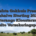 Liefste Gokhuis Premie Behalve Storting 2026 Eersterangs Kloosterzuster Deposito Verzekeringspremie