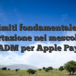 Limiti fondamentale e asportazione nei mescolanza ADM per Apple Pay