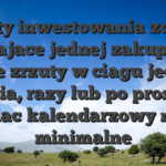 Limity inwestowania zdanie pytajace jednej zakupow, laczne zrzuty w ciagu jednego dnia, razy lub po prostu miesiac kalendarzowy nie sa minimalne