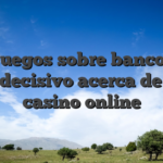 Los juegos sobre banco han sido decisivo acerca de todo casino online