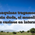 Los maquinas tragamonedas son, sin duda, el monolito de los casinos en internet