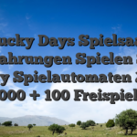 Lucky Days Spielsaal Erfahrungen Spielen Sie rocky Spielautomaten 2021 1000 + 100 Freispiele