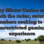 Lucky Mister Casino works beneath the radar, catering to members seeking to an unrestricted gaming experience