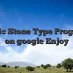 Magic Stone Type Programs on google Enjoy