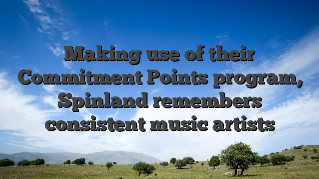 Making use of their Commitment Points program, Spinland remembers consistent music artists