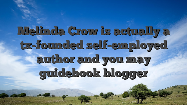 Melinda Crow is actually a tx-founded self-employed author and you may guidebook blogger