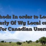 Methods In order to Logout Properly Of Wg Local casino For Canadian Users