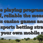 Mobile playing programs give brief, reliable the means to access casino games and you will sports betting straight from your own mobile or pill