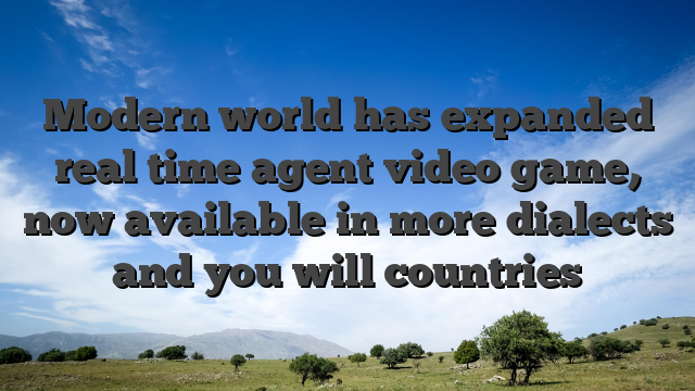 Modern world has expanded real time agent video game, now available in more dialects and you will countries