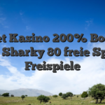 Mr Bet Kasino 200% Bonus & 100 Sharky 80 freie Spins Freispiele