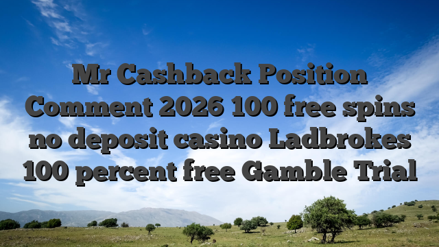 Mr Cashback Position Comment 2026 100 free spins no deposit casino Ladbrokes 100 percent free Gamble Trial