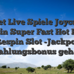 Mybet Live Spiele Joycasino Kein Super Fast Hot Hot Respin Slot -Jackpot Einzahlungsbonus gehaben