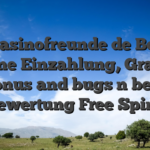 Mycasinofreunde de Bonus ohne Einzahlung, Gratis Bonus and bugs n bees Bewertung Free Spins