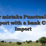 Never mistake Punctual Bank Import with a bank Cord Import