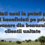 Nu uitati unul la puteti pentru a fi beneficiati pe prima depunere din bonusul pe clientii unitate