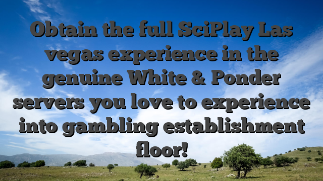 Obtain the full SciPlay Las vegas experience in the genuine White & Ponder servers you love to experience into gambling establishment floor!