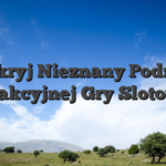 Odkryj Nieznany Podział Atrakcyjnej Gry Slotowej