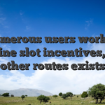 Of numerous users work with on line slot incentives, but other routes exists