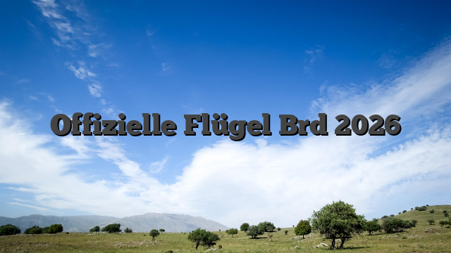 Offizielle Flügel Brd 2026