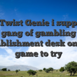 On Twist Genie i supply a gang of gambling establishment desk online game to try