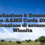 Perturbazione & Scommesse Non-AAMS Corda 2025: Indicazione di accesso di Winnita