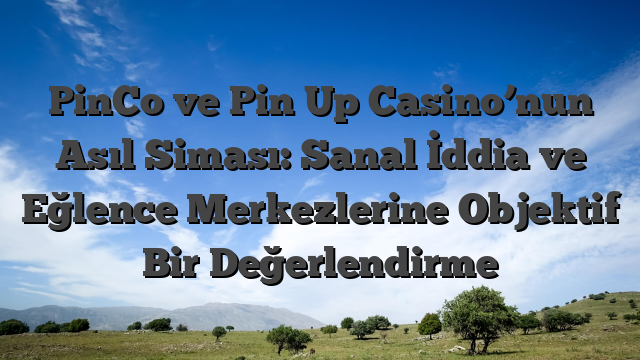 PinCo ve Pin Up Casino’nun Asıl Siması: Sanal İddia ve Eğlence Merkezlerine Objektif Bir Değerlendirme
