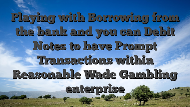 Playing with Borrowing from the bank and you can Debit Notes to have Prompt Transactions within Reasonable Wade Gambling enterprise