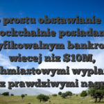 Po prostu obstawianie na blockchainie posiadanie weryfikowalnym bankrollem wiecej niz $10M, natychmiastowymi wyplatami i mozesz prawdziwymi nagrodami