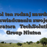 Pozwol ten rodzaj zawdziecza doswiadczeniu swojego operatora � TechSolutions Group Niuton