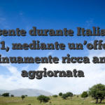 Presente durante Italia dal 2011, mediante un’offerta continuamente ricca ancora aggiornata